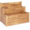 vidaXL Jardinière sur 2 niveaux 110x75x84 cm Bois massif d'acacia