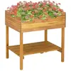 vidaXL Jardinière surélevée 78,5x58,5x78,5 cm Bois massif d'acacia