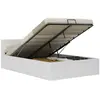 vidaXL Cadre de lit avec rangement hydraulique 140x200 cm similicuir