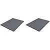 vidaXL Paillassons 2 pcs PVC Gris 90x60 cm