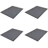 vidaXL Paillassons 4 pcs PVC Gris 90x60 cm