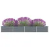vidaXL Lit surélevé de jardin Acier galvanisé 320x40x45 cm Gris