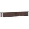 vidaXL Lit surélevé de jardin Acier galvanisé 320x40x45 cm Marron