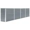 vidaXL Jardinière 320x40x77 cm Acier galvanisé Gris
