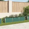 vidaXL Lit surélevé de jardin Acier galvanisé 240x40x45 cm Vert