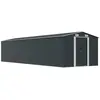 vidaXL Abri de jardin Anthracite 257x990x181 cm Acier galvanisé