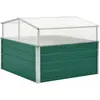 vidaXL Serre Vert 100x100x77 cm Acier galvanisé