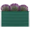 vidaXL Jardinière 100 x 100 x 45 cm Acier galvanisé Vert