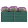 vidaXL Jardinière 160 x 80 x 45 cm Acier galvanisé Vert