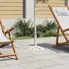 vidaXL Socle de parasol Blanc 9 kg 40 cm Fonte