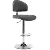 vidaXL Tabouret de bar Gris Similicuir