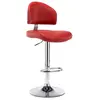 vidaXL Tabouret de bar Rouge bordeaux Similicuir