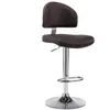 vidaXL Tabouret De Bar Marron Similicuir