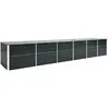 vidaXL Lit surélevé de jardin Acier galvanisé 480x80x77 cm Anthracite
