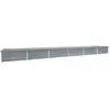 vidaXL Lit surélevé de jardin Acier galvanisé 600x80x45 cm Gris