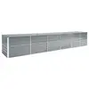 vidaXL Lit surélevé de jardin Acier galvanisé 480x80x77 cm Gris