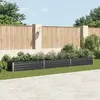 vidaXL Lit surélevé de jardin Acier galvanisé 480x80x45 cm Anthracite