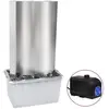 vidaXL Fontaine de jardin Argenté 60,2x37x122,1 cm Acier inoxydable