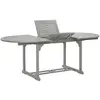 vidaXL Table de jardin Gris 200x100x75 cm Bois d'acacia massif