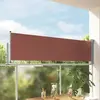 vidaXL Auvent latéral rétractable de patio 80x300 cm Marron