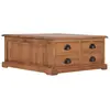vidaXL Table basse 68x68x30 cm Bois de teck solide