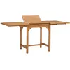 vidaXL Table extensible de jardin (110-160)x80x75 cm Teck solide