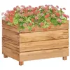 vidaXL Plantenbak verhoogd 50x40x38 cm gerecycled teakhout en staal47421