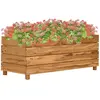 vidaXL vidaXL Lit surélevé 100x40x38 cm bois de teck recyclé et acier