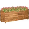 vidaXL vidaXL Lit surélevé 150x40x55 cm bois de teck recyclé et acier