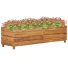 vidaXL vidaXL Lit surélevé 150x40x38 cm bois de teck recyclé et acier