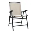 vidaXL Chaises de jardin pliables 2 pcs Textilène Crème
