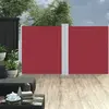 vidaXL Auvent latéral rétractable Rouge 140 x 600 cm