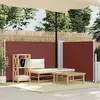 vidaXL Auvent latéral rétractable Marron 100 x 600 cm