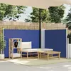 vidaXL Auvent latéral rétractable Bleu 100 x 600 cm
