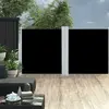 vidaXL Vidaxl Auvent Latéral Rétractable Noir 120 X 600 Cm