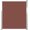 vidaXL Auvent Latéral Rétractable De Patio 120x500 Cm Marron
