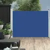 vidaXL Vidaxl Auvent Lat¿¿Ral R¿¿Tractable De Patio 120x500 Cm Bleu