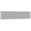 vidaXL Vidaxl Auvent Latéral Rétractable De Patio 120x500 Cm Gris