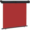 vidaXL Auvent latéral de balcon 160x250 cm Rouge