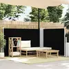 vidaXL Auvent latéral rétractable Noir 100 x 600 cm