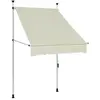 vidaXL Auvent manuel rétractable 100 cm Crème