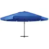 vidaXL Vidaxl Parasol De Jardin Avec Mât En Aluminium 600 Cm Bleu Azuré