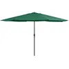 vidaXL Vidaxl Parasol D'extérieur Avec Mât En Métal 390 Cm Vert