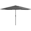 vidaXL Vidaxl Parasol D'extérieur Avec Mât En Métal 390 Cm Anthracite