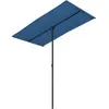Vidaxl - Parasol d'extérieur avec mât en aluminium 180x110 cm Bleu azuré