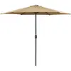 vidaXL Parasol d'extérieur et mât en aluminium 270x246 cm Taupe