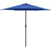 vidaXL Parasol d'extérieur et mât en aluminium 270x246 cm Bleu azuré
