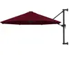 vidaXL Parasol mural avec mât en métal 300 cm Bordeaux