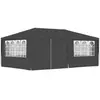 vidaXL Tente de réception et parois latérales 4x6 m Anthracite 90 g/m²