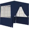 vidaXL Tente de réception avec parois latérales 2x2 m Bleu 90 g/m²